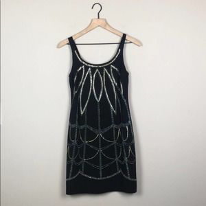 Bisou Bisou Black Tank Dress w/Studded Detail (2)